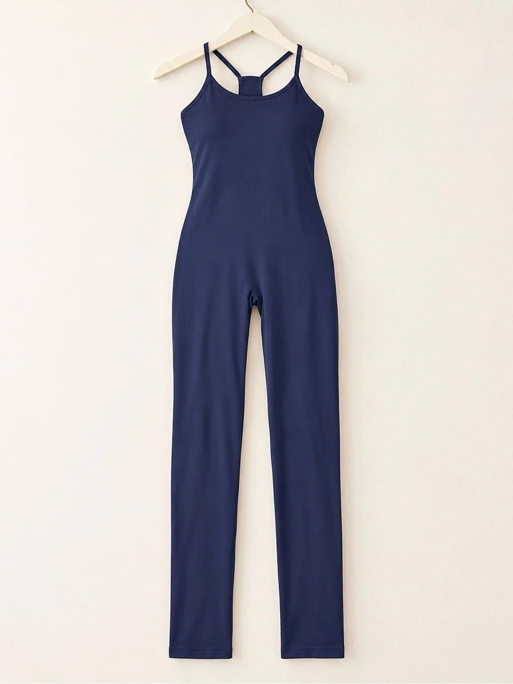Navy Blue Sleeveless Jumpsuit – Size Small